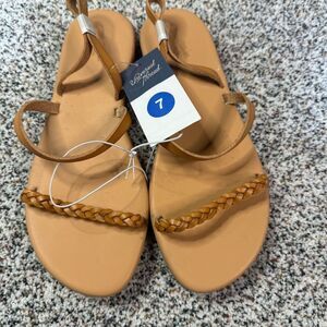 Universal Thread Women's Tommie Slingback Sandals Brown Size 7